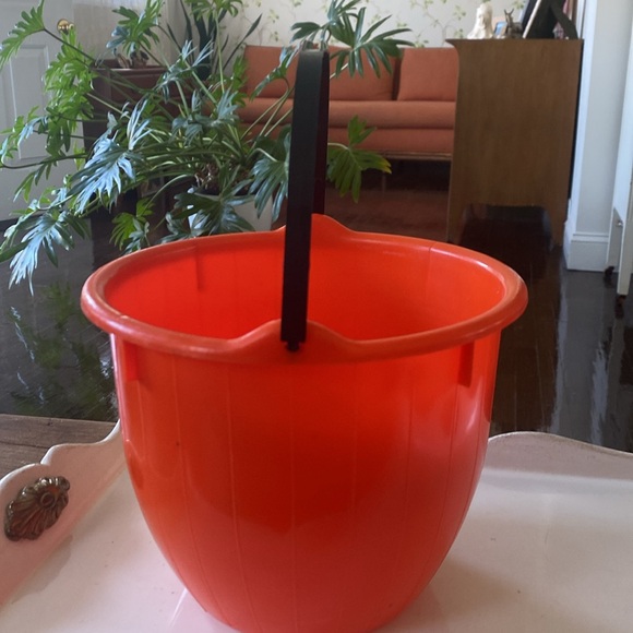 Vintage Blinky Jack-o-Lantern Pumpkin 5 Quart Trick or Treat Candy Bucket - Picture 4 of 8